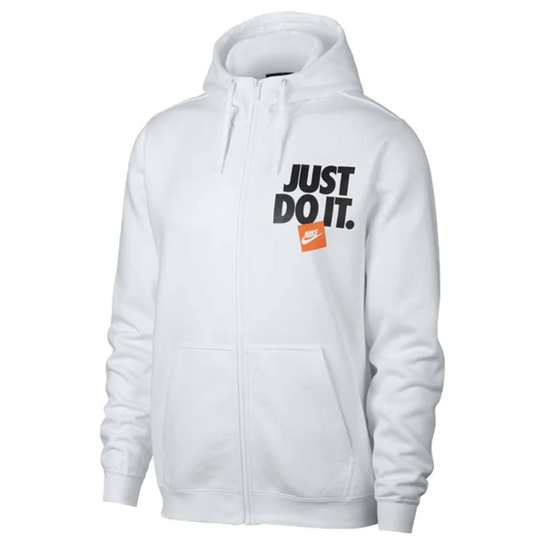 Nike Just Do It Full Zip Hoodie Mens Style White Sneaker Invasion