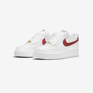 Nike Air Force 1 07 Mens Style Red & White